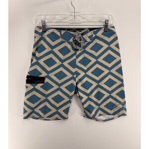 Alpinestars Apex Series Quest Board Shorts Mens 28 8" Swim Trunks Geometric AOP